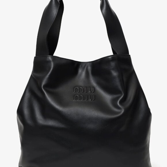 Miu Miu Handbags - 99% NEW MIU MIU AUTHENTIC BIG BLACK LEATHER BAG